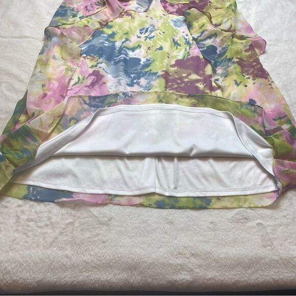 BCBGMaxazria New With Tags Multi-Color Floral Spaghetti Strap Dress Size Small - Picture 11 of 13